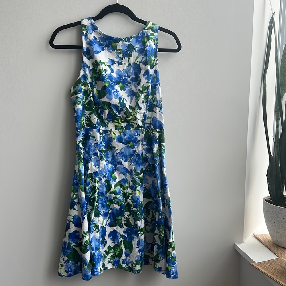 Blue Floral Dress Size 8
